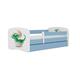 Babydreams krevet+podnica+dušek 90x164x61 cm beli/plavi/print dinosaurus
