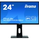 Iiyama XUB2493HSU-B1 monitor, IPS, 24", 16:9, 1920x1080, 75Hz, pivot, Display port
