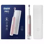 Oral-B Pro1 Pink + Travel Case, Električna četkica sa putnom kutijom