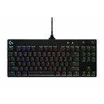 Logitech Pro Gaming Keyboard žični mehanička tastatura, USB, crna/plava