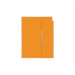 VELVET Notes sa magnetnim preklopom B6 - Narandžasta , papir Šamoa 80 g/m2