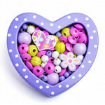 Perlice u kutiji u obliku malog ljubičastog srca 90216
