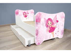 Happy Kitty Dečiji krevet 160x80cm sa fiokom Fairy 7462