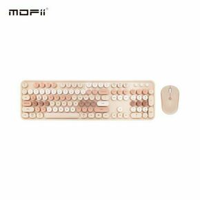 MOFII WL SWEET DM RETRO set tastatura i miš u MILK TEA boji