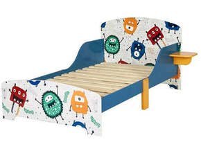 Kinder home Dečiji drveni krevet sa zaštitom od pada