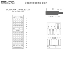 Dunavox DX-123.338DSS samostojeća vitrina za vino