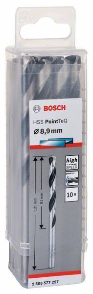 Bosch HSS spiralna burgija PointTeQ 8
