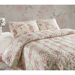 Care - Pink PinkEcruBeige Double Quilted Bedspread Set
