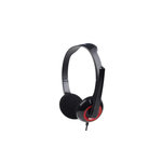 Gembird MHS-002 slušalice, 3.5 mm, crna/crvena, 105dB/mW, mikrofon