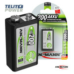 NiMH 9V block / 6F22 200mAh maxE ANSMANN