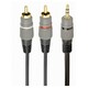CCA 352 10M Gembird 3 5 mm stereo plug to 2 RCA plugs 10m cable gold plated connectors