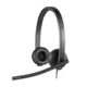 Logitech H570e slušalice, 3.5 mm/USB/bežične, crna/crno-siva, 115dB/mW/47dB/mW/94dB/mW, mikrofon