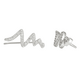 J&amp;B Jewellery 925 Srebrne minđuše koje prate liniju uha 012