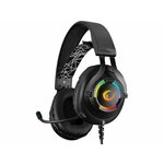 Rampage RM-K18 gaming slušalice, crna, mikrofon