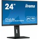 Iiyama ProLite XUB2492HSN-B5 monitor, IPS, 23.8"/24", 16:9, 1080x1920/1920x1080, 75Hz, pivot, USB-C, HDMI, Display port, USB