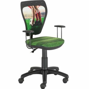 Ministyle kancelarijska stolica 55x55x97 cm crna / fudbal