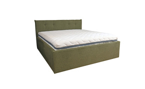 Bottoni krevet sa podnicom i prostorom za odlaganje 194x217x110cm zeleni