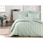 L'essential Maison Wafel - Sea Green Sea Green Exclusive Satin Double Quilt Cover Set