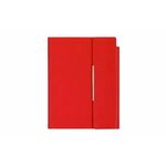 VELVET Notes sa magnetnim preklopom B6 - Crvena , papir Šamoa 80 g/m2