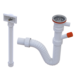 Sifon jednodelne sudopere sa prelivom i priključkom Isaflex