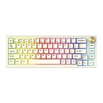 FanTech MK858 MAXFIT67 mehanička tastatura, bela/crna