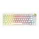 FanTech MK858 MAXFIT67 mehanička tastatura, bela/crna
