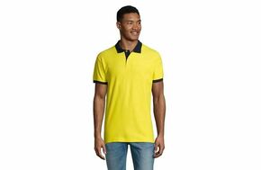 SOL'S PRINCE muška polo majica sa kratkim rukavima - Limun žuta/teget