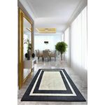 Conceptum Hypnose Black Frame Multicolor Hall Carpet (100 x 300)