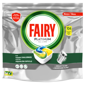 Fairy All in One Platinum kapsule za mašinsko pranje posuđa 104kom
