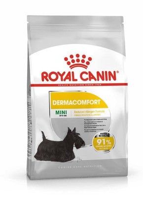 Royal Canin MINI DERMACOMFORT – za divno krzno i zdravu kožu pasa malih rasa (1-10kg) iznad 10 meseci starosti 1kg