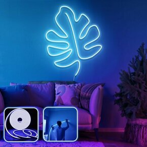 OPVIQ Zidna LED dekoracija Leaf Large Blue