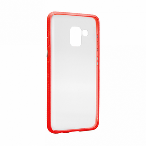 Torbica Clear Cover za Samsung A530F Galaxy A8 2018 crvena