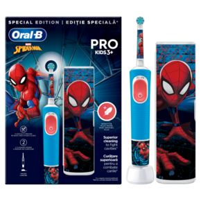 Oral-B Pro Kids Spiderman Električna četkica sa putnom kutijom za decu 3+