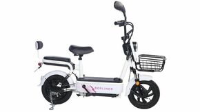 Električni bicikl 14" BERLINER 250W 48V/12Ah bela/roza