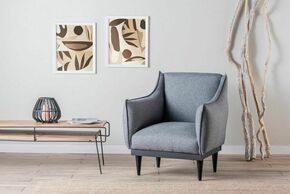 Atelier Del Sofa Nitta Single - Siva Siva Fotelja