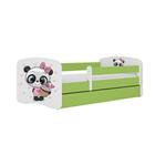 Babydreams krevet sa podnicom i dušekom 80x144x61 cm zeleni/print pande