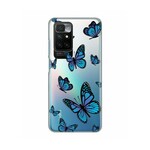 Maskica Silikonska Print Skin za Xiaomi Redmi 10 10 Prime Blue butterfly