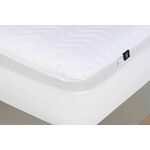 Quilted Alez (160 x 200) White Double Bed Protector