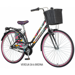 Visitor - FAS283S6#13 $ 28"/16"VISITOR FASHION ARRYTHMIA S6 CRNO SIVA - gradski bicikli