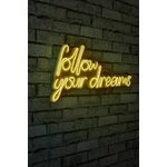 Follow Your Dreams - Yellow Yellow Decorative Plastic Led Lighting