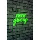 WALLXPERT Never Give Up Green
