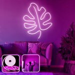 OPVIQ Zidna LED dekoracija Leaf Large Pink
