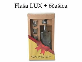 Poklon set flaša Lux + 6 čašica 630502
