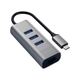 SATECHI Aluminium Type-C Hub (3x USB 3.0,Ethernet) - Space Grey