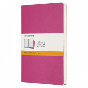 MOLESKINE Set Beležnica Cahier Journal Kinetic Pink CH016D17