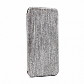 Torbica Flip Crystal za Huawei P40 Lite/Nova 6 SE srebrna