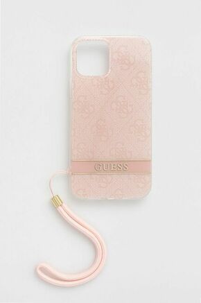 GUESS Futrola za iPhone 12/12 Pro Pink Print 4G Cord