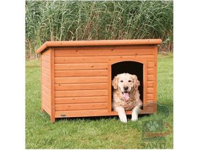 Trixie Drvena kućica za pse sa ravnim krovom Natura