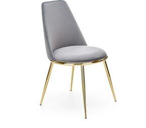 Stolica K460 49x54x84 cm siva/zlatni metal
