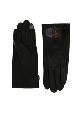 Factory Black Women Gloves B-163